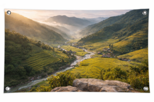 foto buiten ophangen zonder lijst